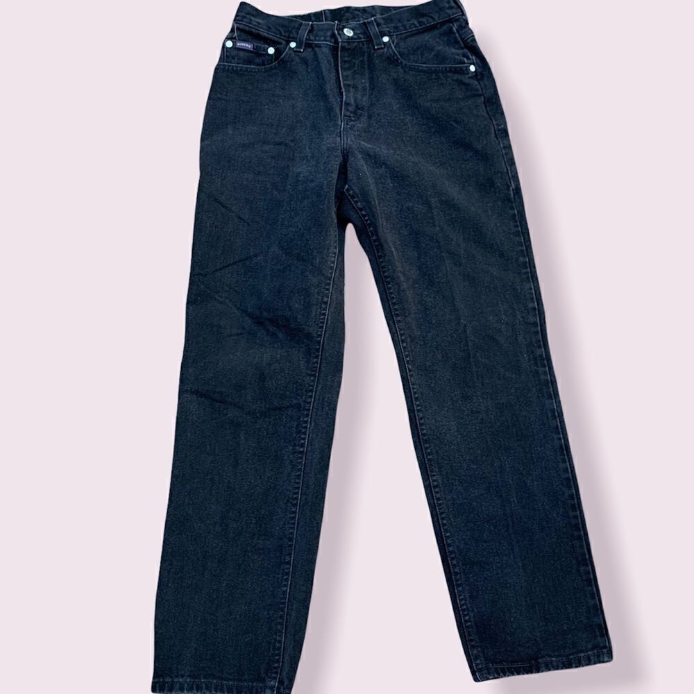 Vintage Riders black high waist mom jeans